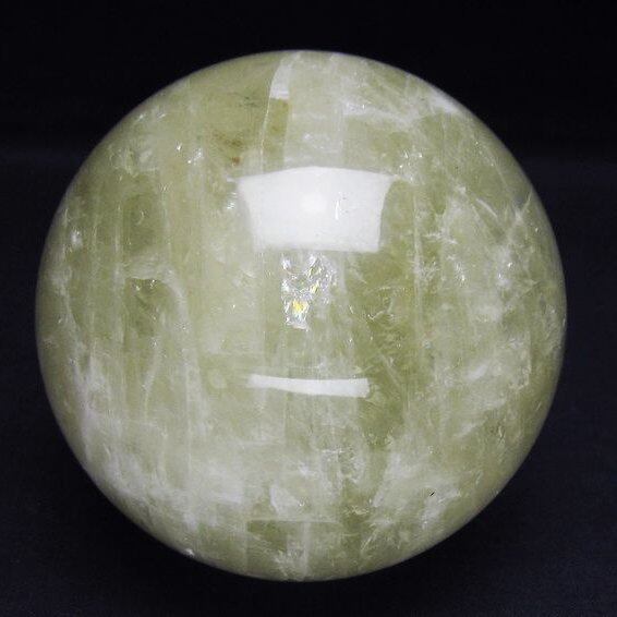 1.1Kg シトリンクォーツ 丸玉 92mm スフィア 置物 一点物  151-7551