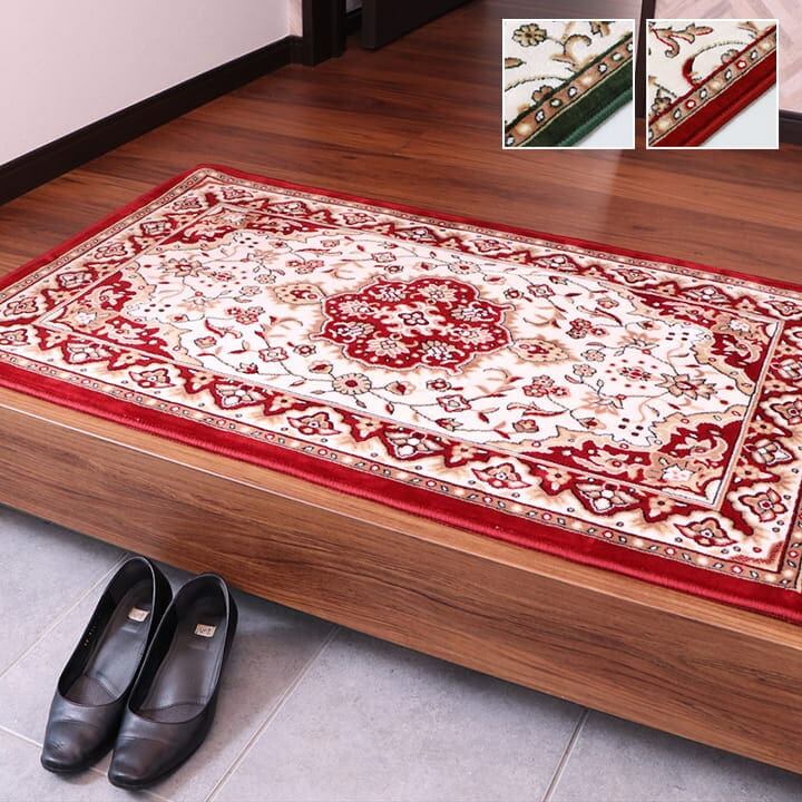 玄関マット メンデル GN 50X80 50×80cm ラグマット カーペット ラグ 絨毯 マット