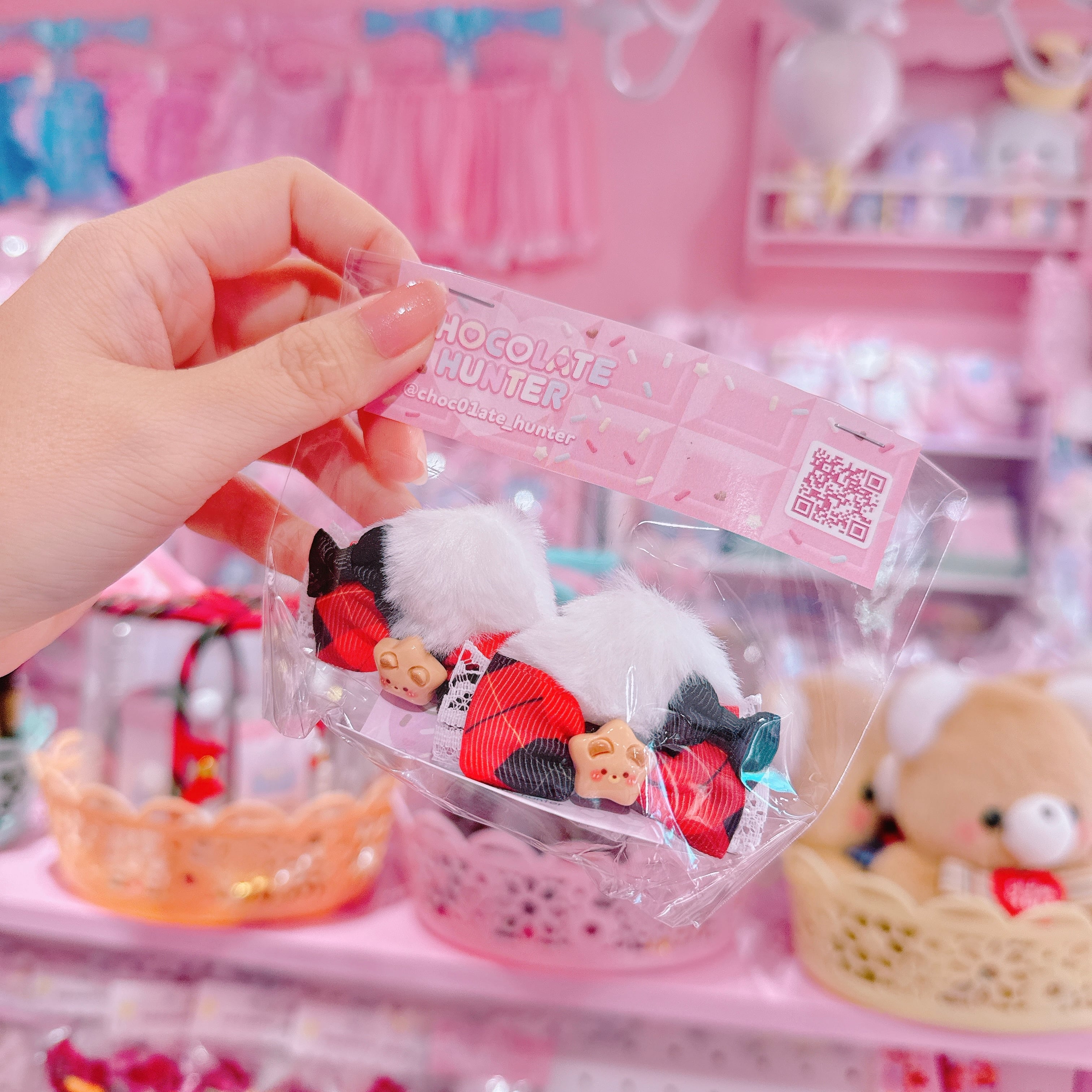 【R38】54-13ねこみみツインヘアクリップ