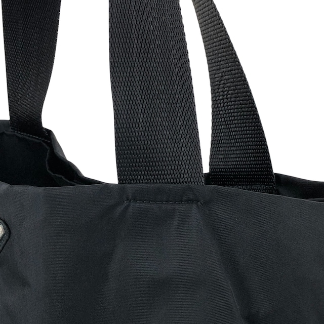 PRADA プラダ ハンドバッグ ブラック トライアングルロゴ ナイロン トートバッグ vintage ヴィンテージ オールド 5dvjjb