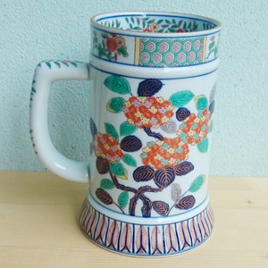 有田焼　ビールジョッキ　あじさい　【送料無料】