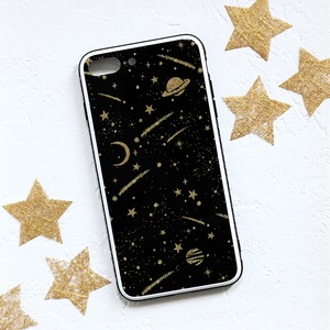 iPhone ガラス スマホケース【shooting star】 11Pro Max/XS Max/8plus/7plus/12Pro Max/13Pro Max/14 Pro Max/iPhone 14 plus/15/15 Pro