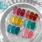 GAOY ジェルネイル カラージェル セット シアーカラー ピンク レッド ブルー イエロー ジェルネイルセット ポリッシュタイプ セルフネイル（バブリーソーダ）