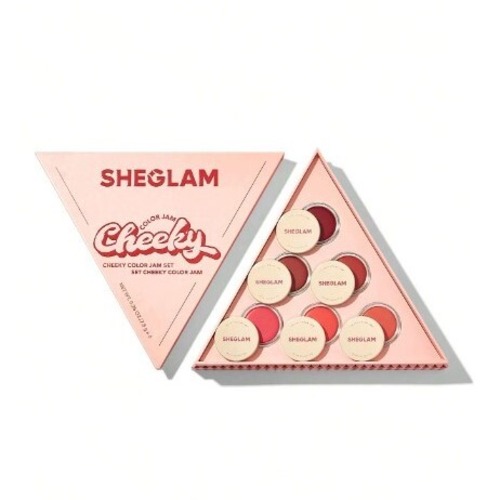 【SHEGLAM】チーキー ジャム 6colors クリームチーク リップクリーム セット マット ナチュラル チーク パウダー フェイスメイク　SH0033-3711