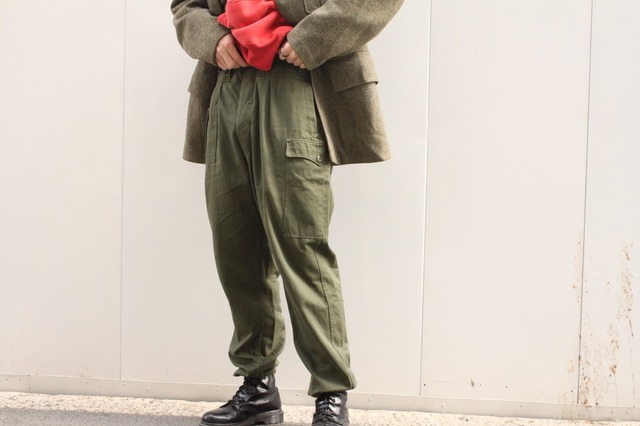 60s (1961) Sweden Army Uttility Cargo Pants