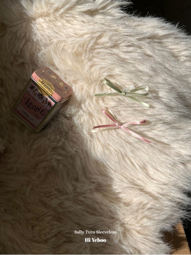 Sally Tutu Sleeveless (Green/Peach) Hairpin