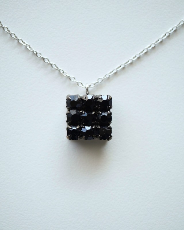 Black diamond necklace