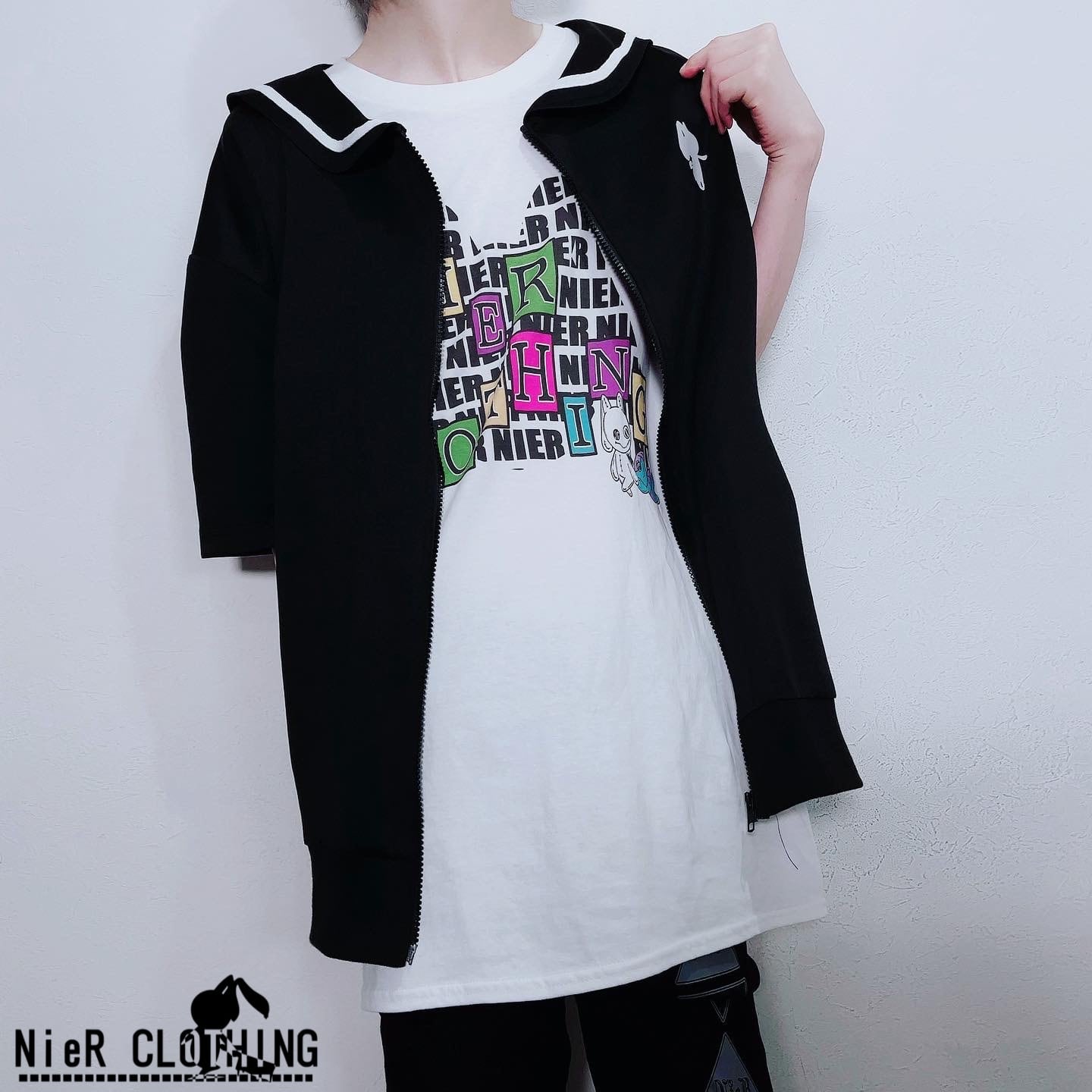 T-ポイント5倍】 NieR BIG SILHOUETTE WIDE袖 ZIP OUTER tbg.qa