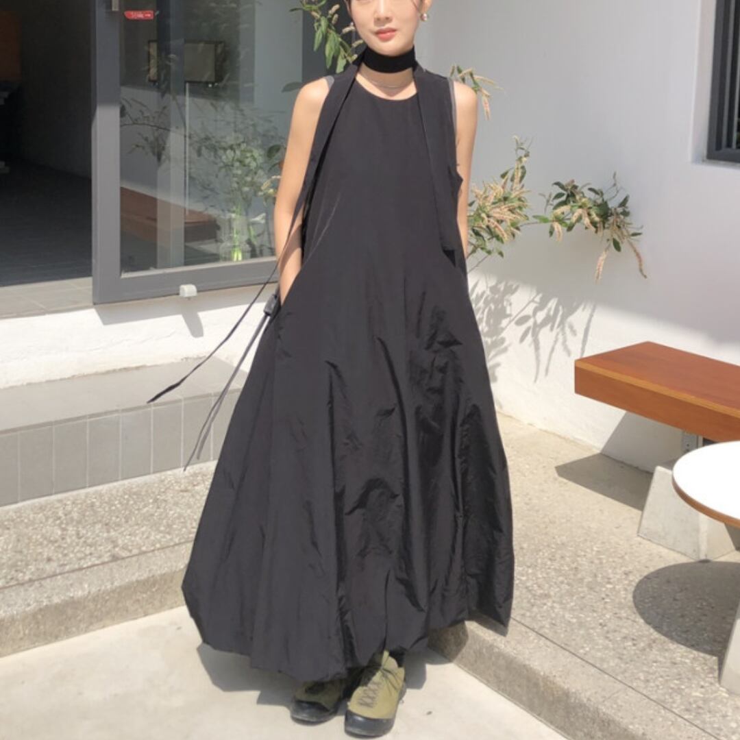 ノースリーブ バルーン ワンピース 3412522