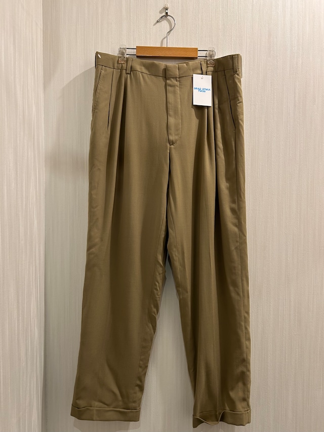 Dead Stock!! 2001s Lands' End 2tuck Wool Slacks【DST】