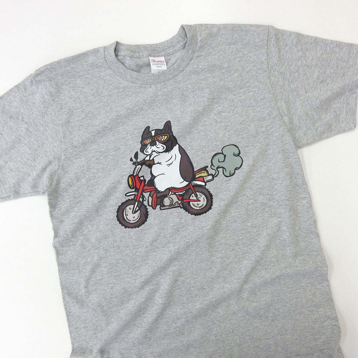 バイク フレブル 犬 Tシャツ フレンチブルドッグ dog12