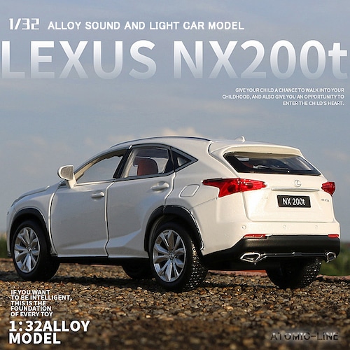 LEXUS レクサス NX200t 1/32 ミニカー 全3色 ライト点灯 エンジンサウンド 合金モデル 模型 ジオラマ