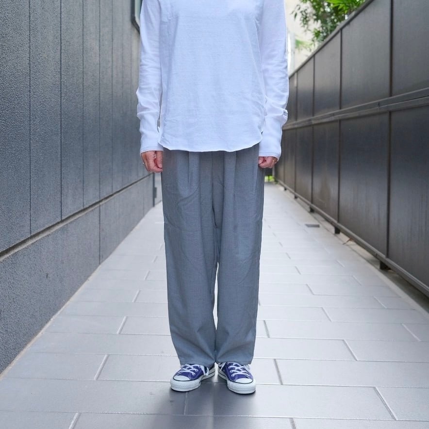 (g)グラム SEASONLESS EASY PANTS g-538 GRAY