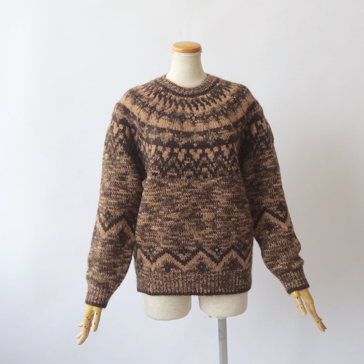 BATONER/バトナー・MOHAIR NORDIC CREW NECK | a flat shop