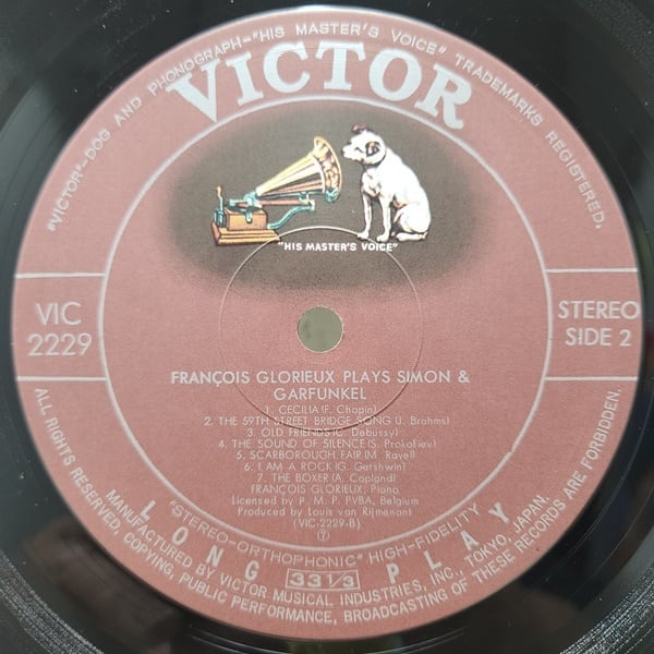 Francois Glorieux / Francois Glorieux Plays Simon & Garfunkel [VIC-2229] - 画像4