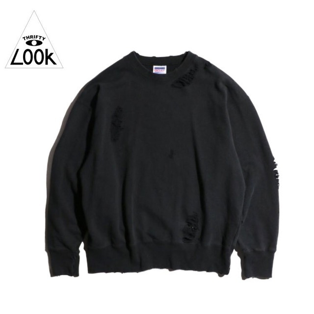 THRIFTSHOP スリフトショップ WORN-OUT CREW SWEAT ダメージスウェット GOAT 2023FW