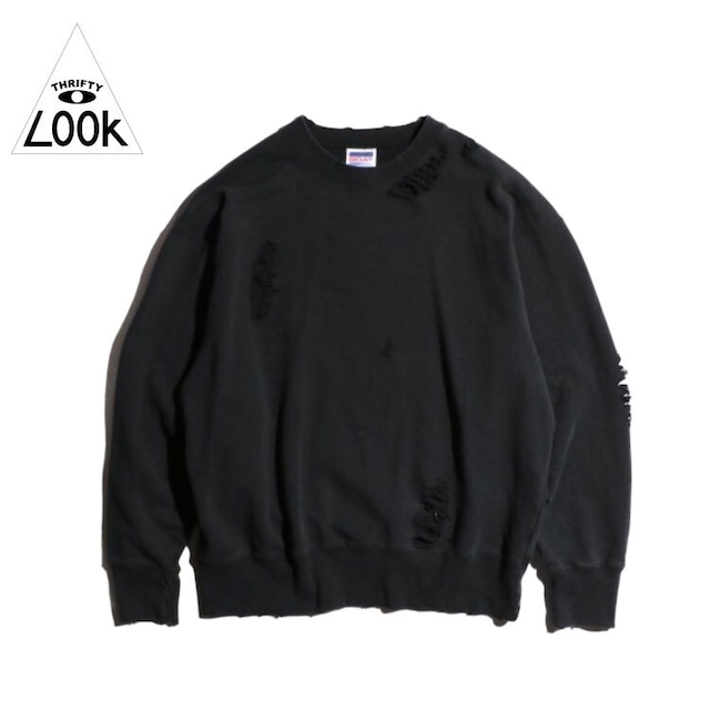 THRIFTSHOP スリフトショップ WORN-OUT CREW SWEAT ダメージスウェット GOAT 2023FW