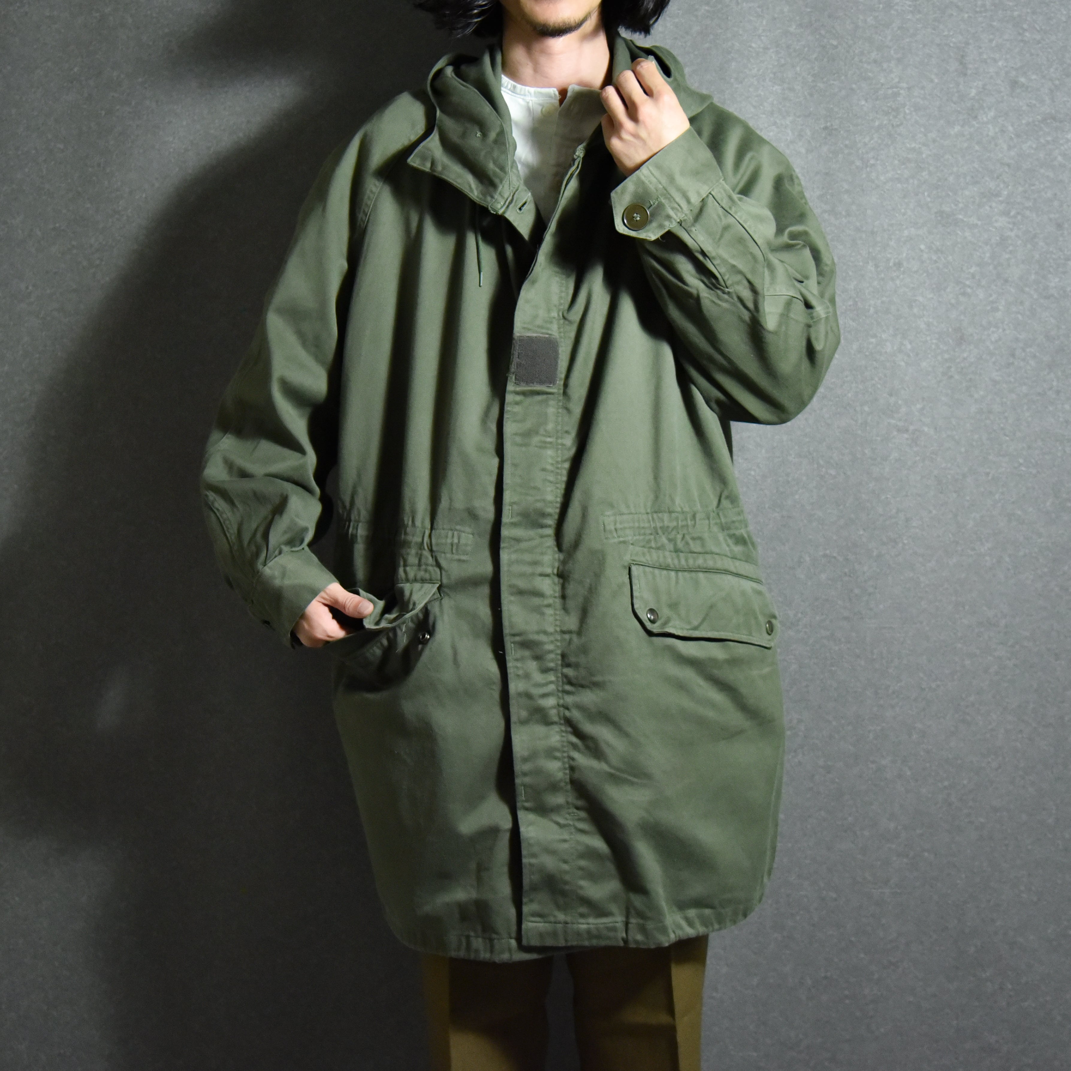 70s french army rain coat