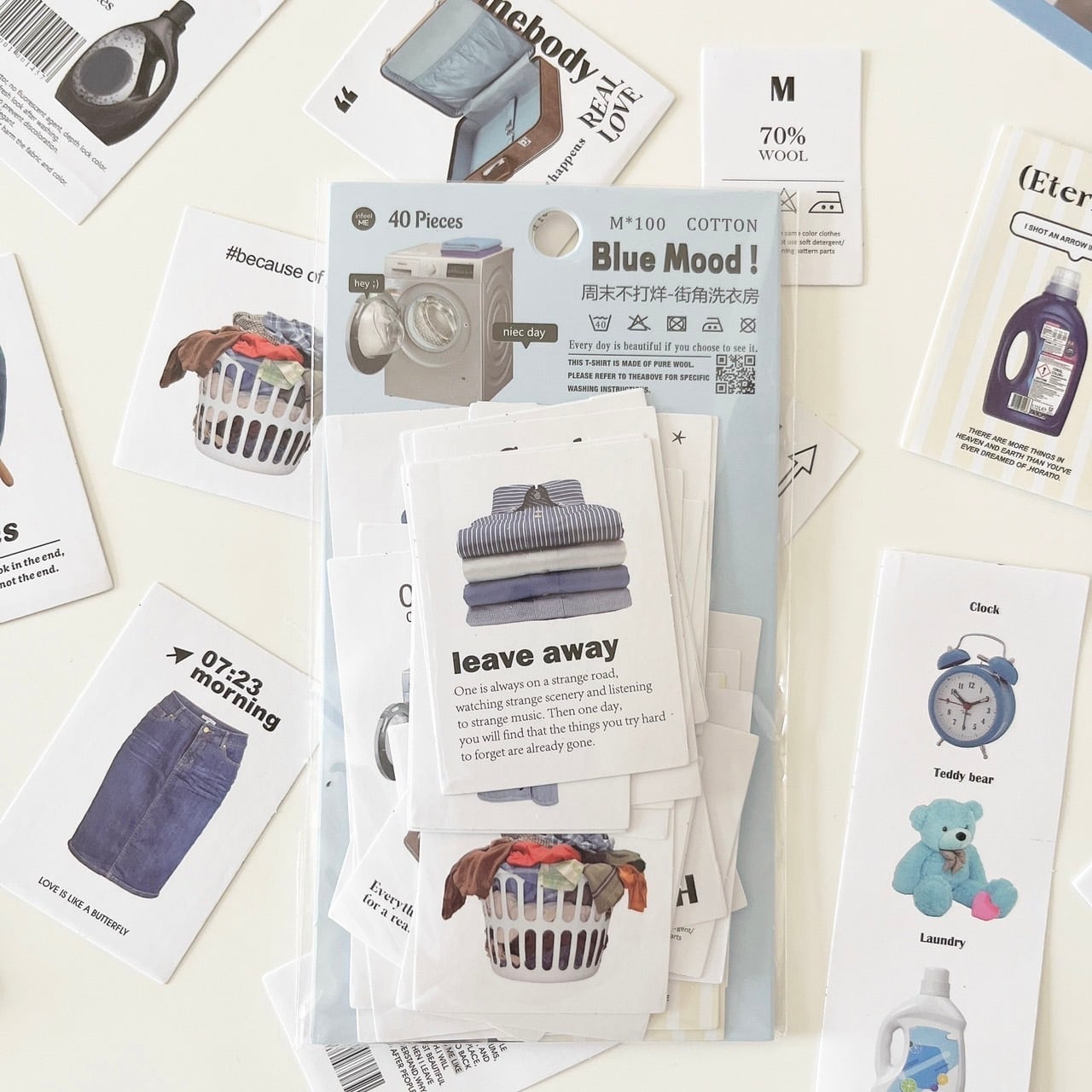 ラベルフレークシール laundry