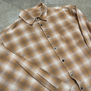 OMBRE CHECK SHIRT BROWN