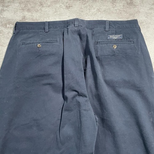90s Polo by Ralph Lauren 38/32 ネイビーチノパンツ 詳細写真8