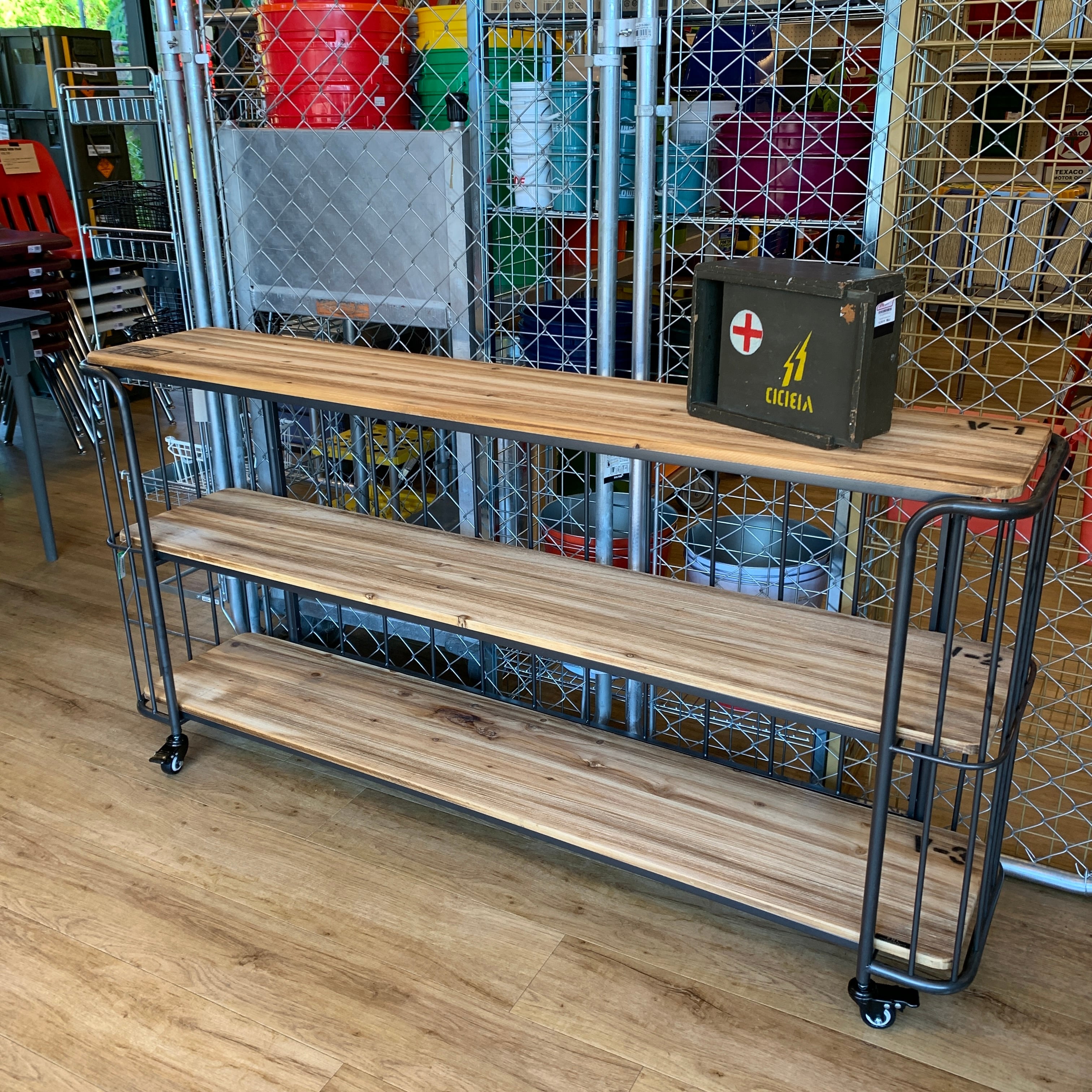 Wood & Iron 3 Wide shelf