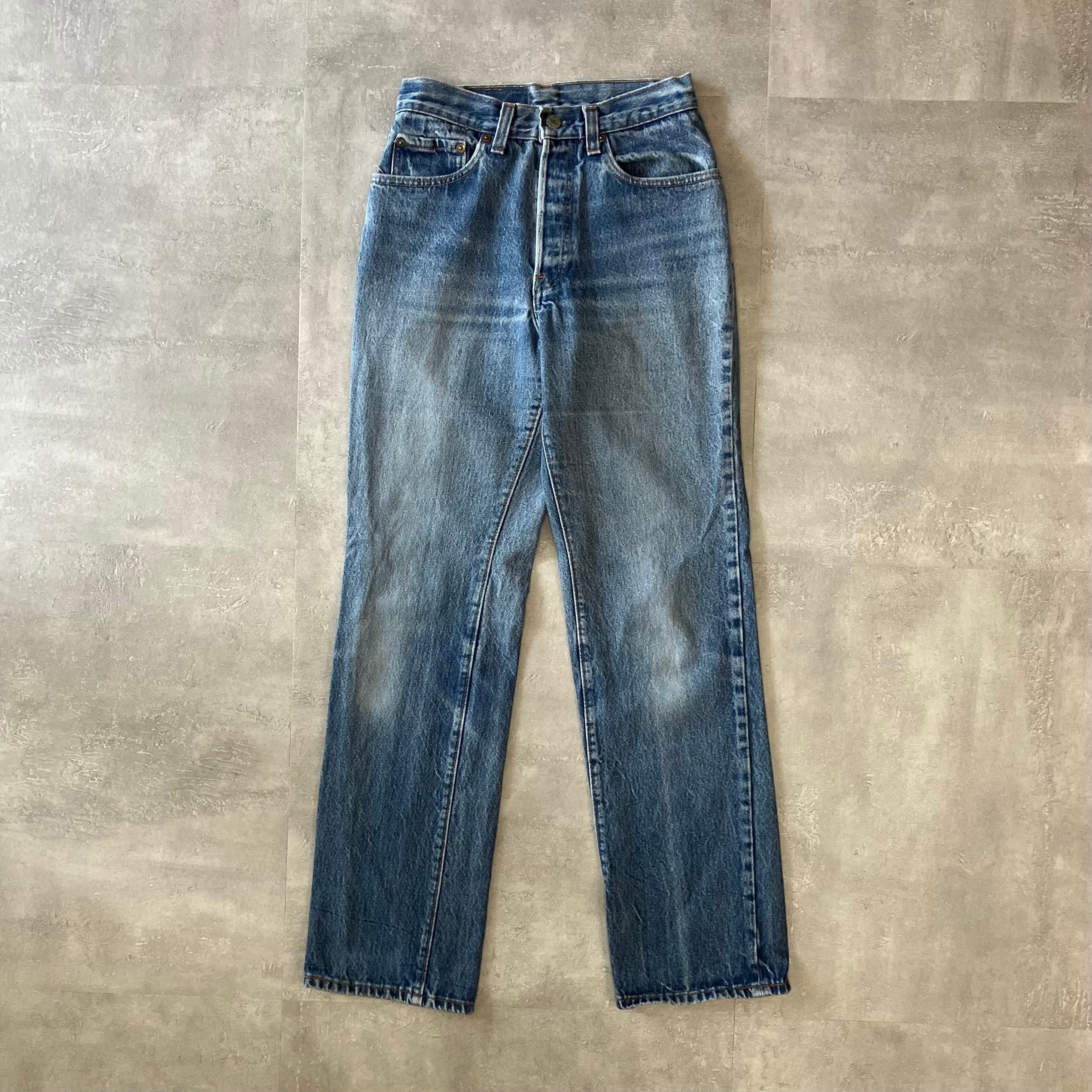 《実寸w24l30》Levi's リーバイス501 80s usa製 ボタンフライ デニムパンツ アタリ ヒゲ No.2779