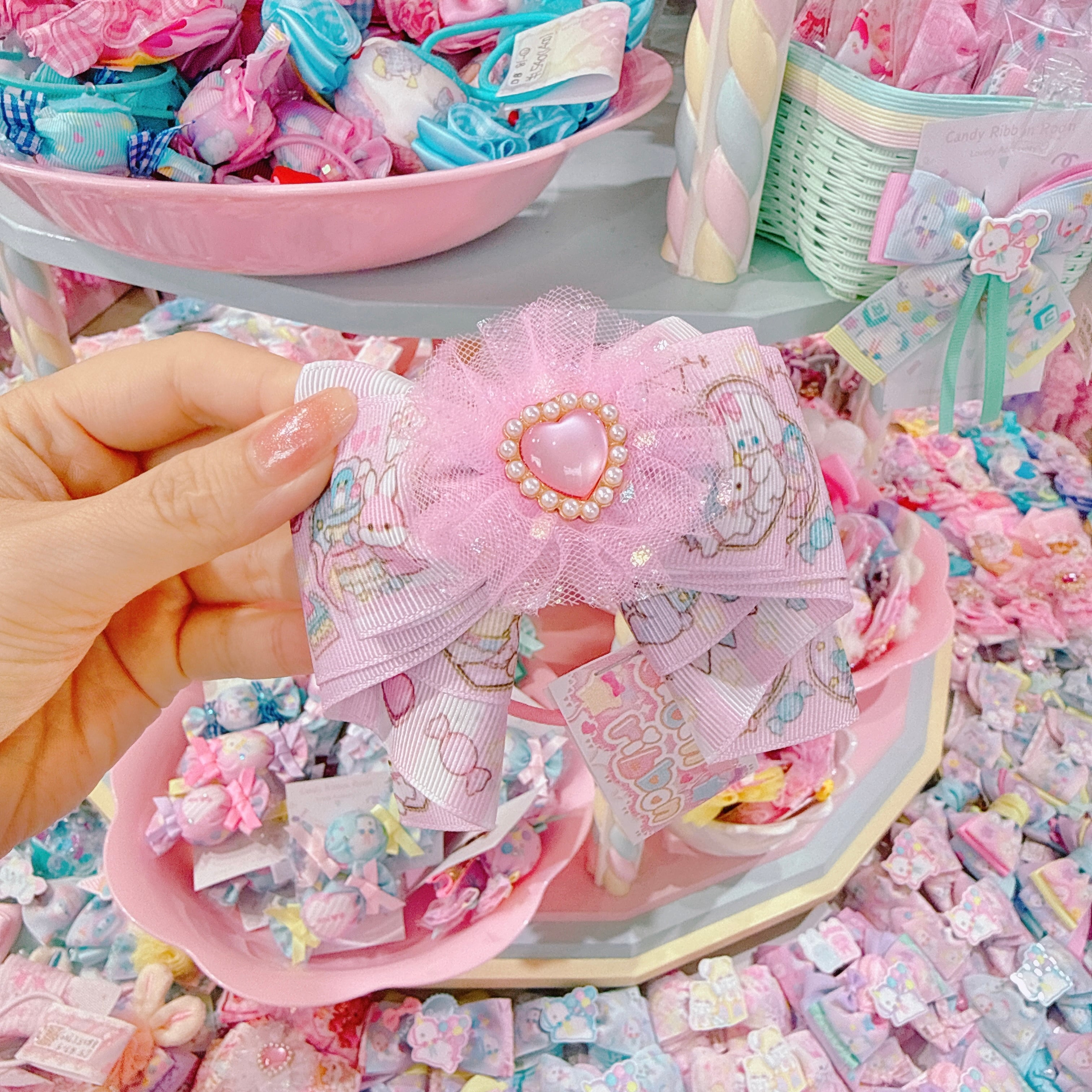 【C5】87-7カノンリボンヘアゴム