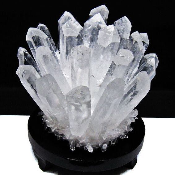 1.3Kg 水晶 クラスター 水晶 原石 台座付属 一点物 182-8379