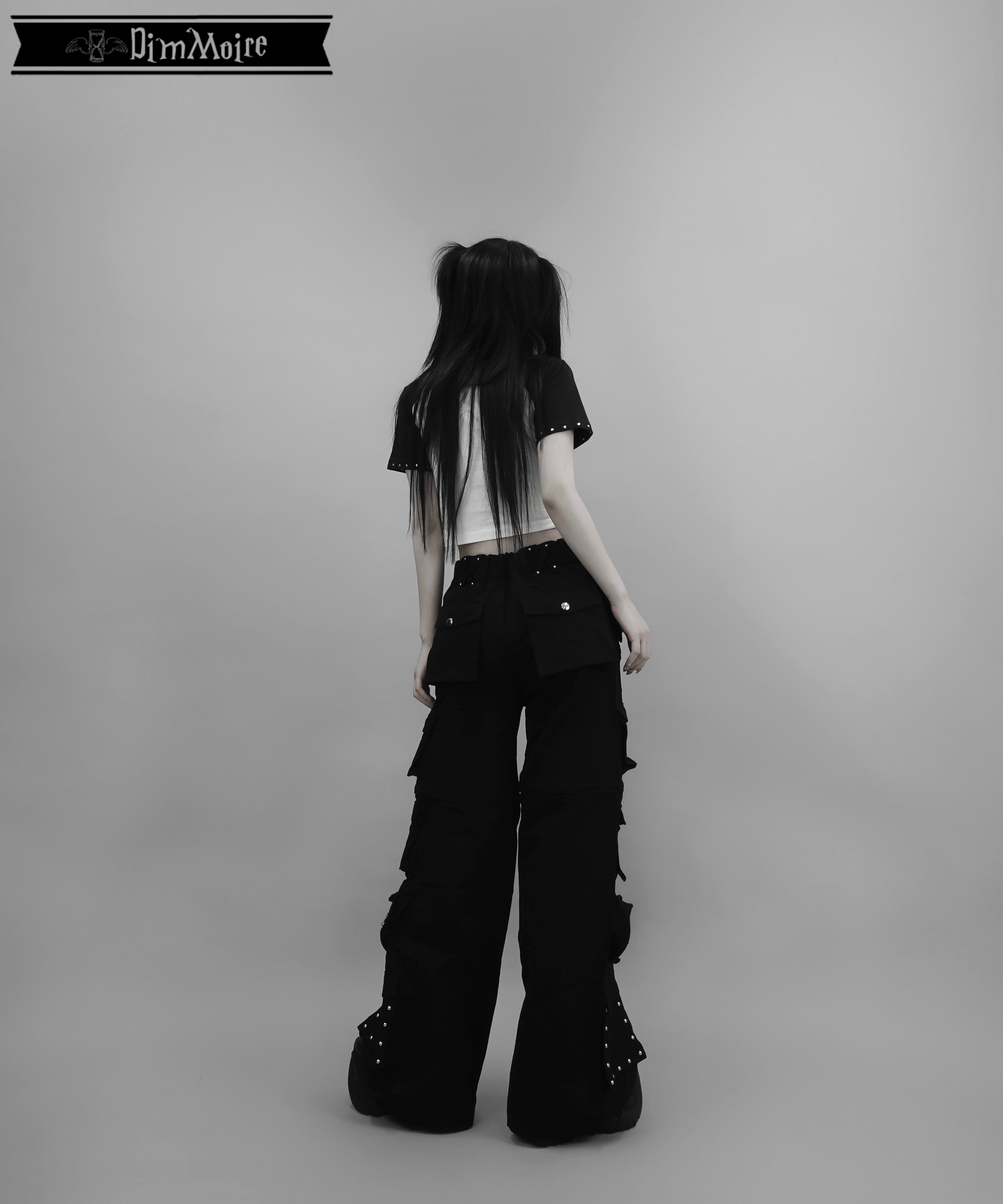 スタッズカーゴパンツ【Black】 | DimMoire