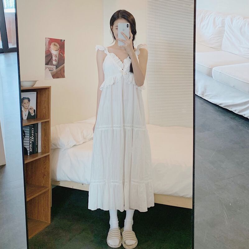 レースレディースサマーカジュアル コットン 大人ガーリー スウィート キュート 夏物 スーパーモール66613378673