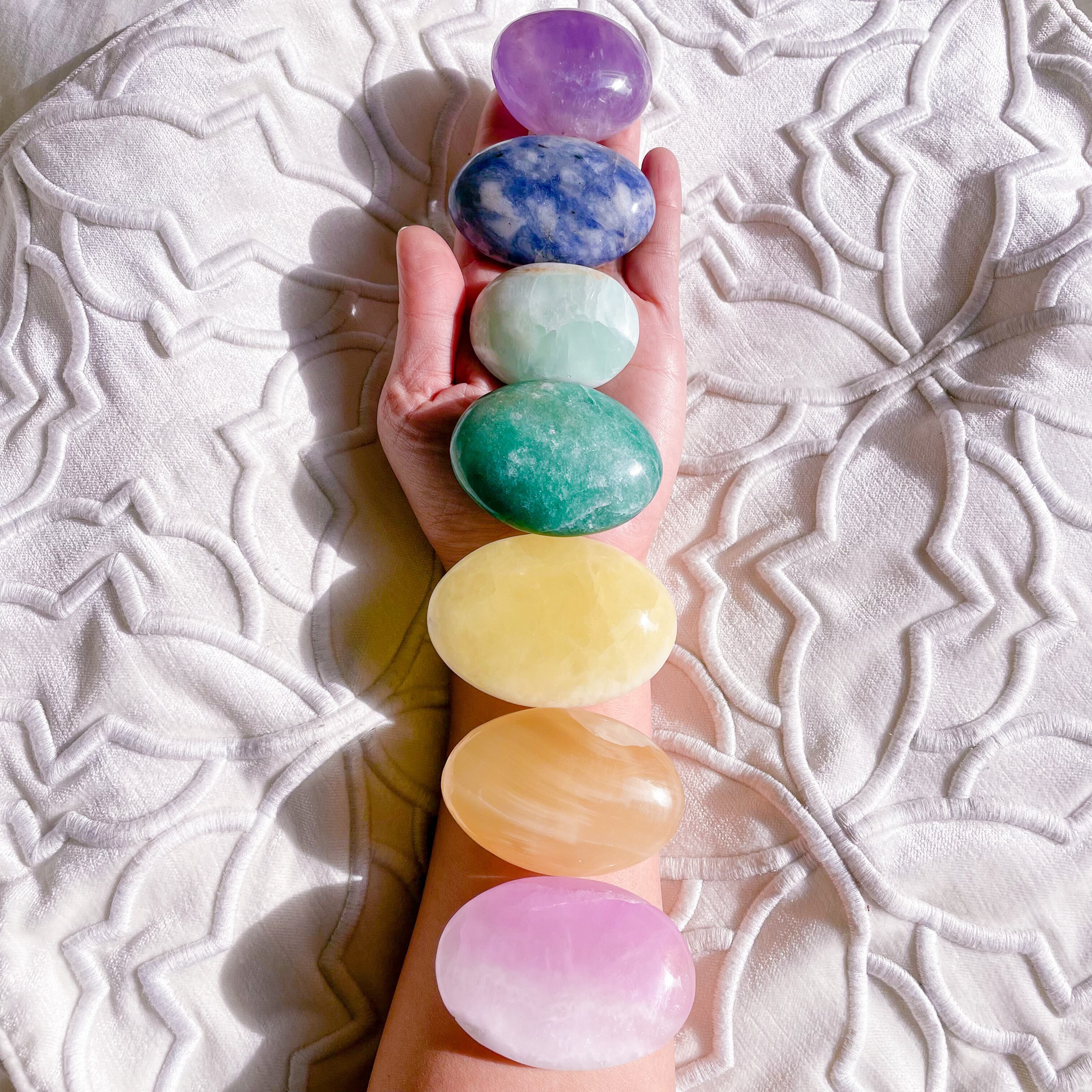 Chakra Palms ✧ チャクラカラーのパームストーンセット