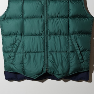 極美品 M リバーシブル Eddie Bauer Downlight Canadian Vest グースダウンベスト エディーバウアー
