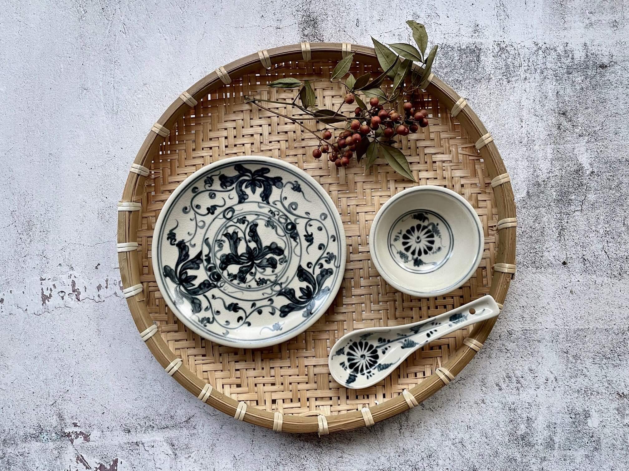 バッチャン焼き (平皿/15cm)