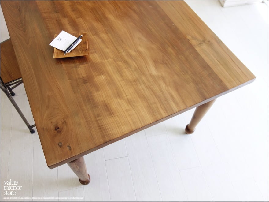 ホッタ様 サイズオーダーテーブル 」チーク無垢材 オールドチーク