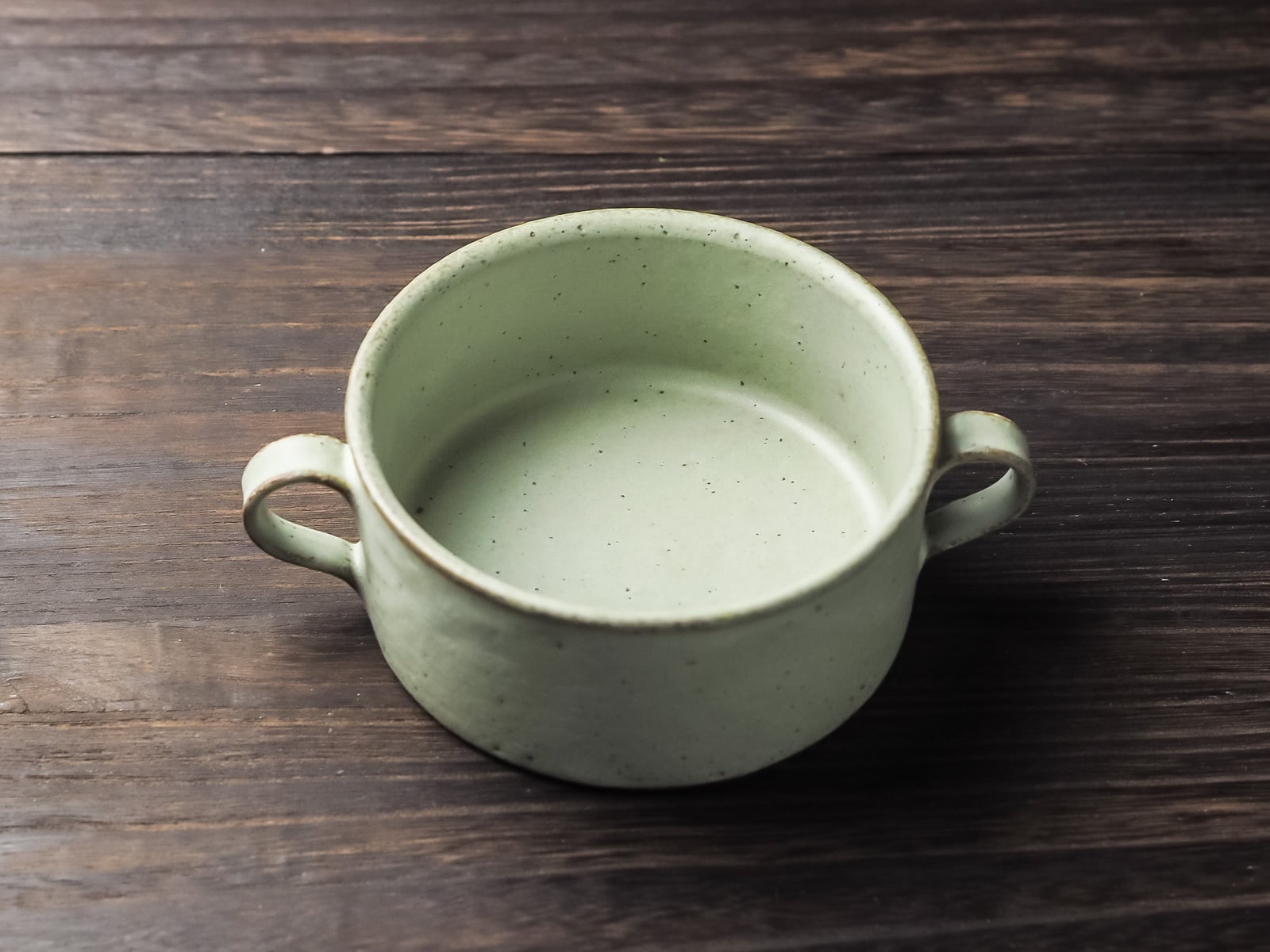 SHIROUMA スープカップ 緑青（スープボウル・グラタン皿）／長谷川