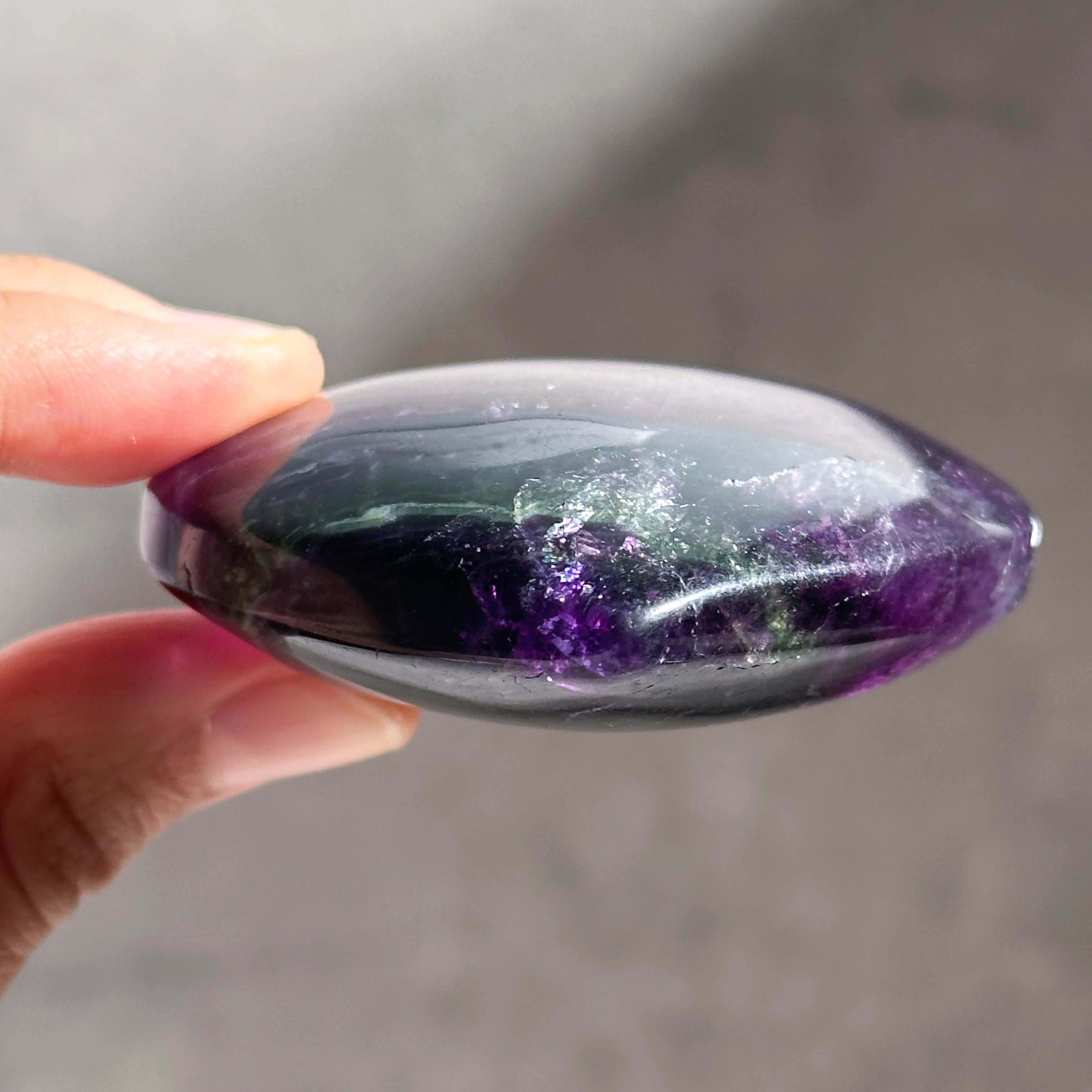 レインボーフローライト ハート34◇ Rainbow Fluorite ◇天然石・鉱物
