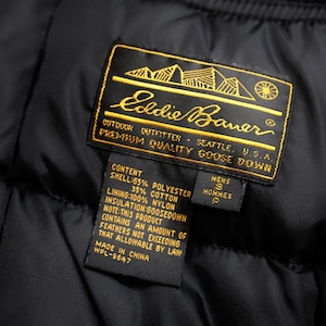 極美品 S ブラック 黒 Eddie Bauer Downlight Vest エディーバウアー グース ダウンライトベスト