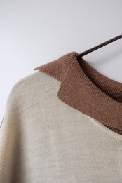 Color blocking knitted dress