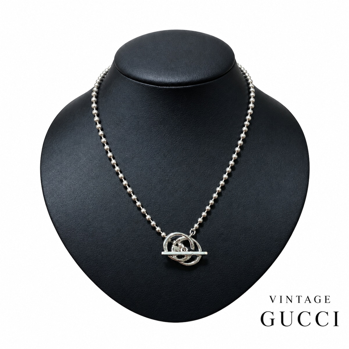 GUCCI】3016 VINTAGE グッチ インターロッキングG ボールチェーン