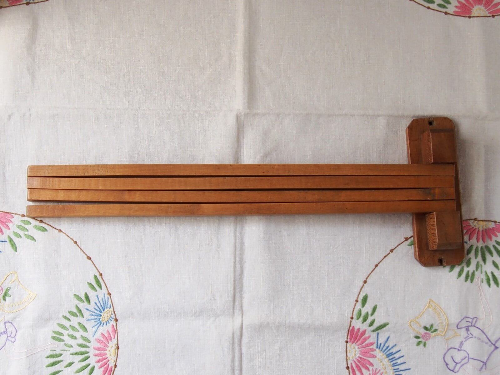 イギリスアンティーク 木製タオルハンガー クロスレール | Bonny Bee