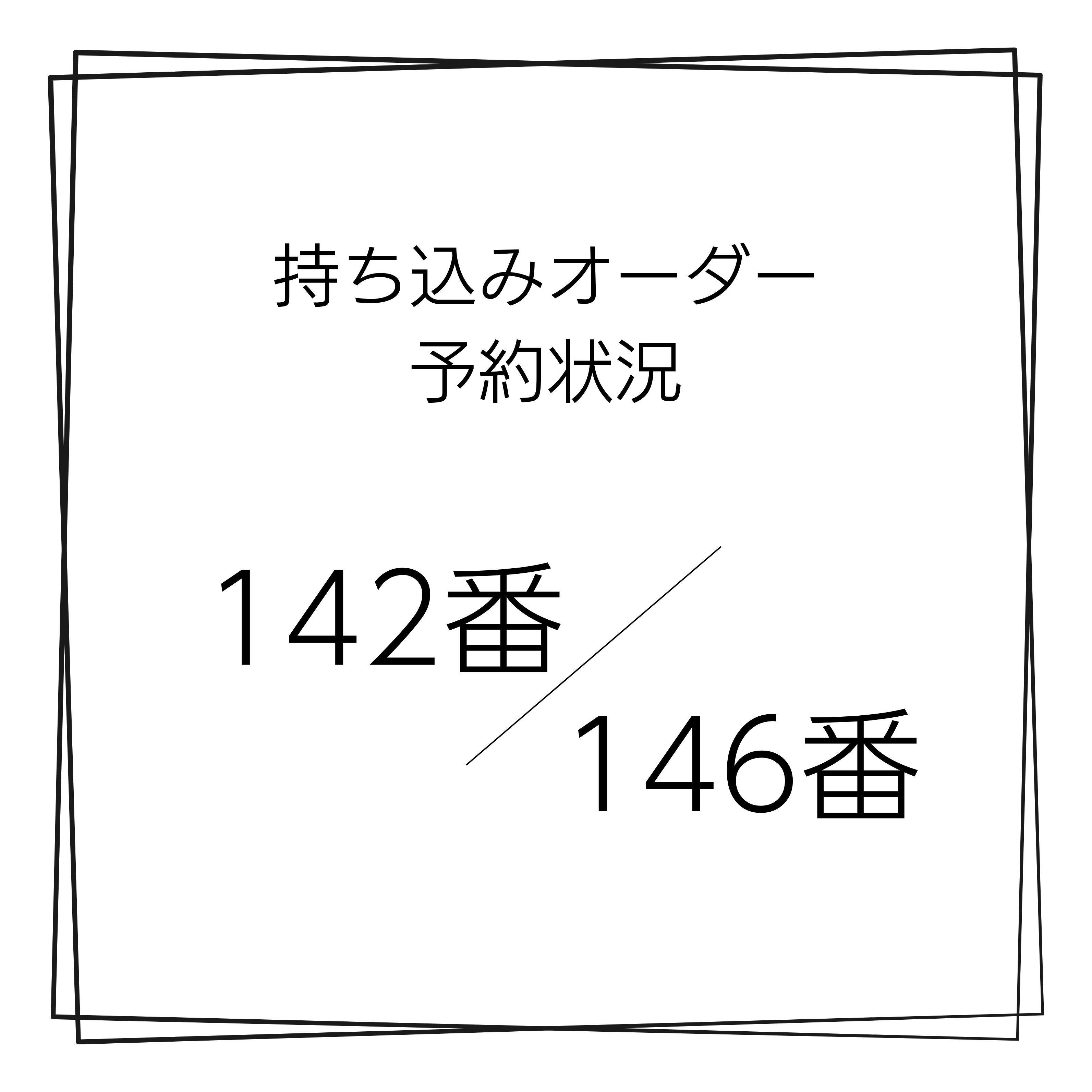 【オーダー予約受付状況】