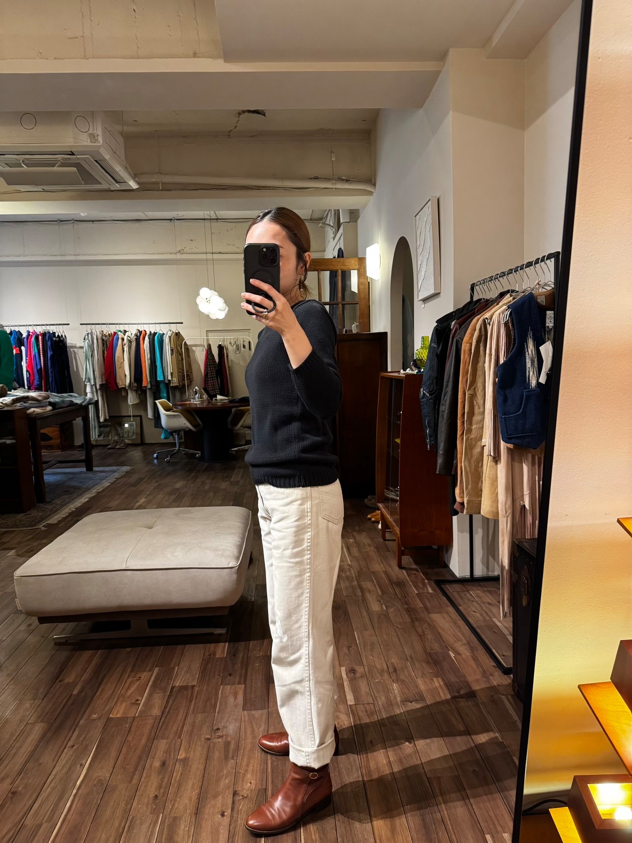 CLAUDIE PIERLOT Black Cotton Knit Sweater
