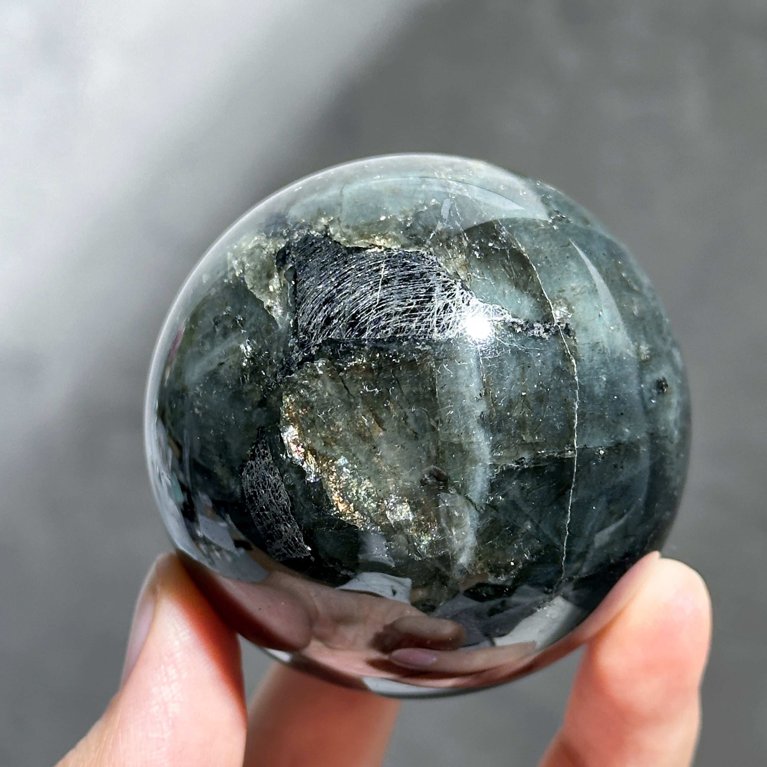 ラブラドライト スフィア 62◇ Labradorite ◇天然石・鉱物