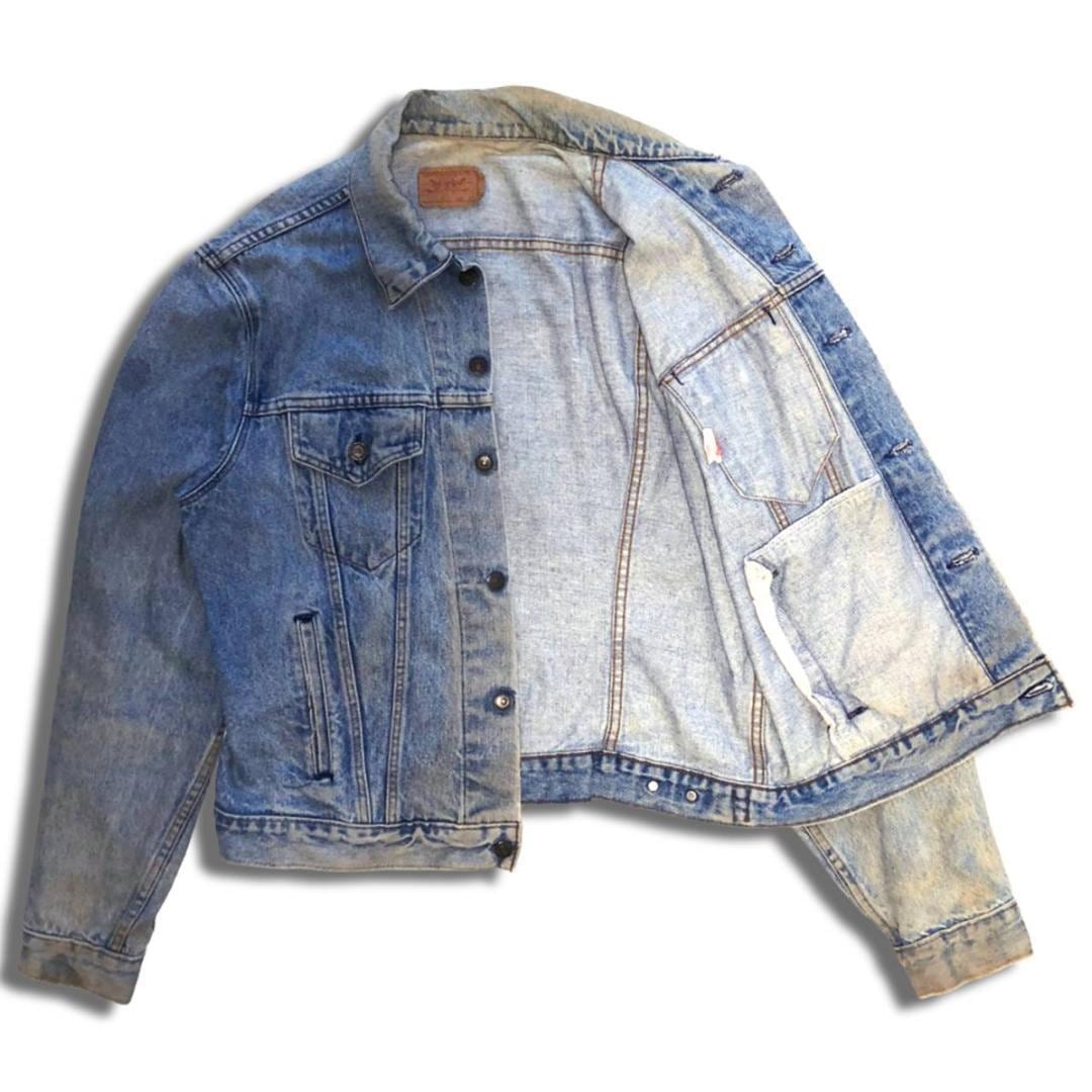 80s USA製 リーバイス デニムジャケット 48L 71506-0214 XL相当 Levi's ジージャン Gジャン 古着 ビンテージ アメカジ  4th デニムセットアップ