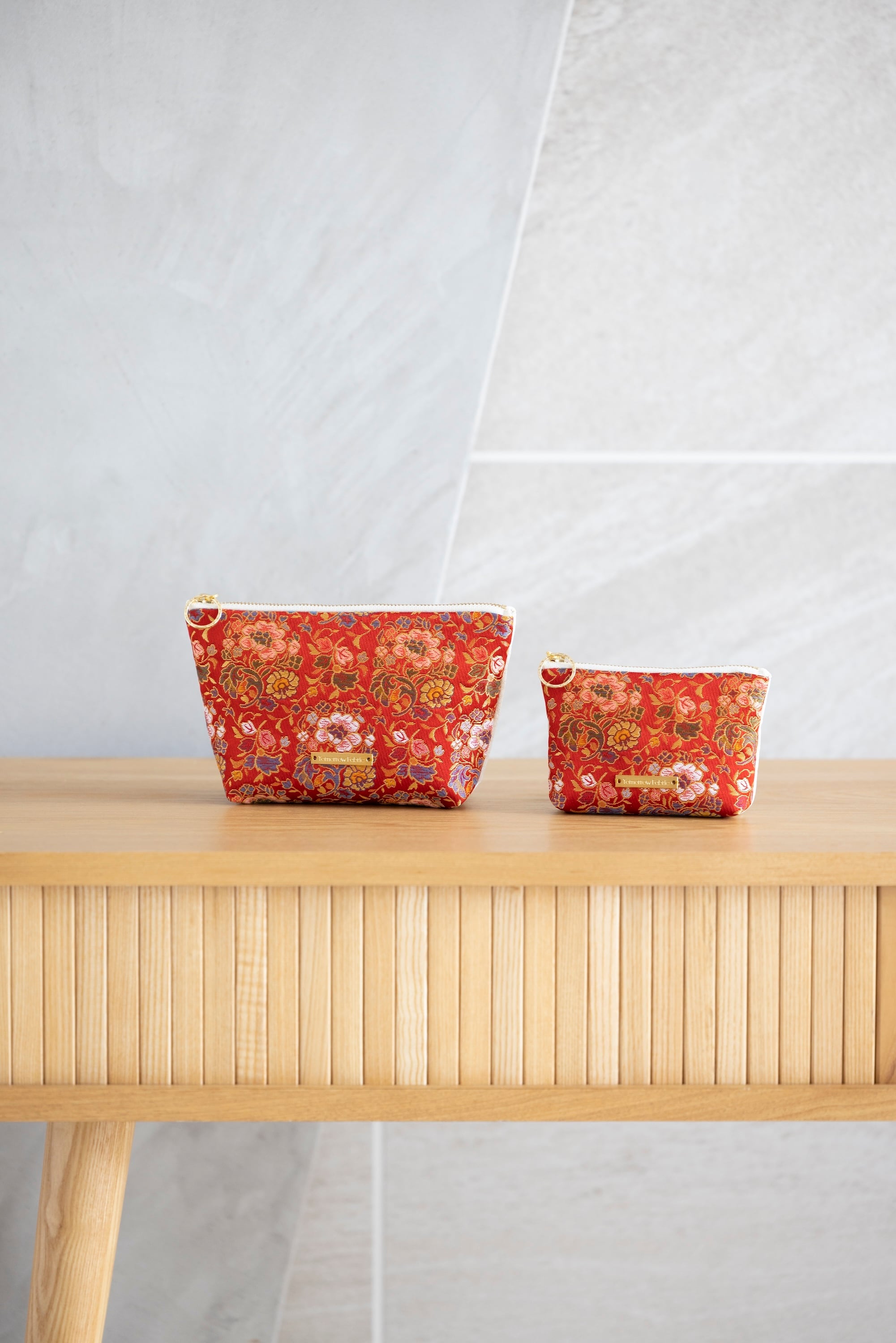 西陣織ポーチS FLORAL / NPS17 | Tomorrow Fabric