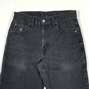 8538 リーバイス 512 ブラックデニム スリムテーパードパンツ W29