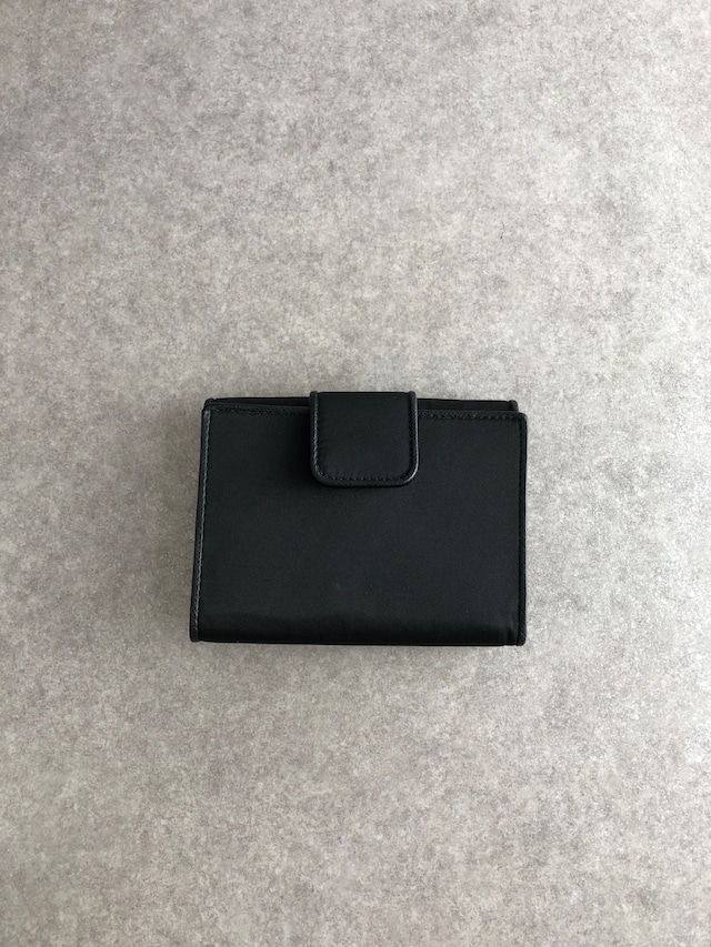 63800 PRADA プラダ 財布 ブラック トライアングルロゴ ナイロン パイピング 二つ折り財布 vintage ヴィンテージ オールド bg5sit