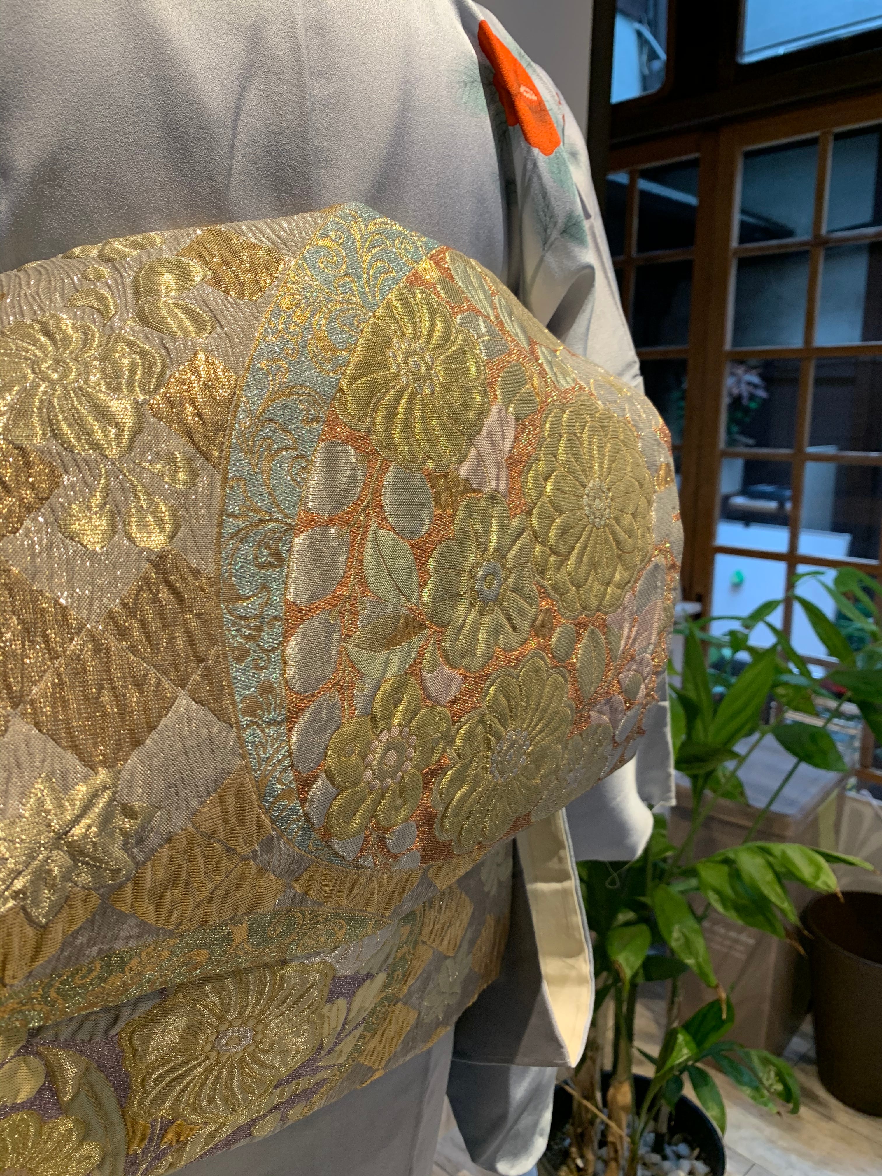 931ふくれ織り辻ヶ花帯 | 京町家サロン こいやまCafe