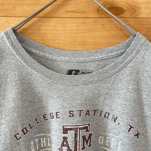 【Russell】カレッジ テキサスA&M大学 プリント Tシャツ ロゴ XL ビッグサイズ ラッセル US古着